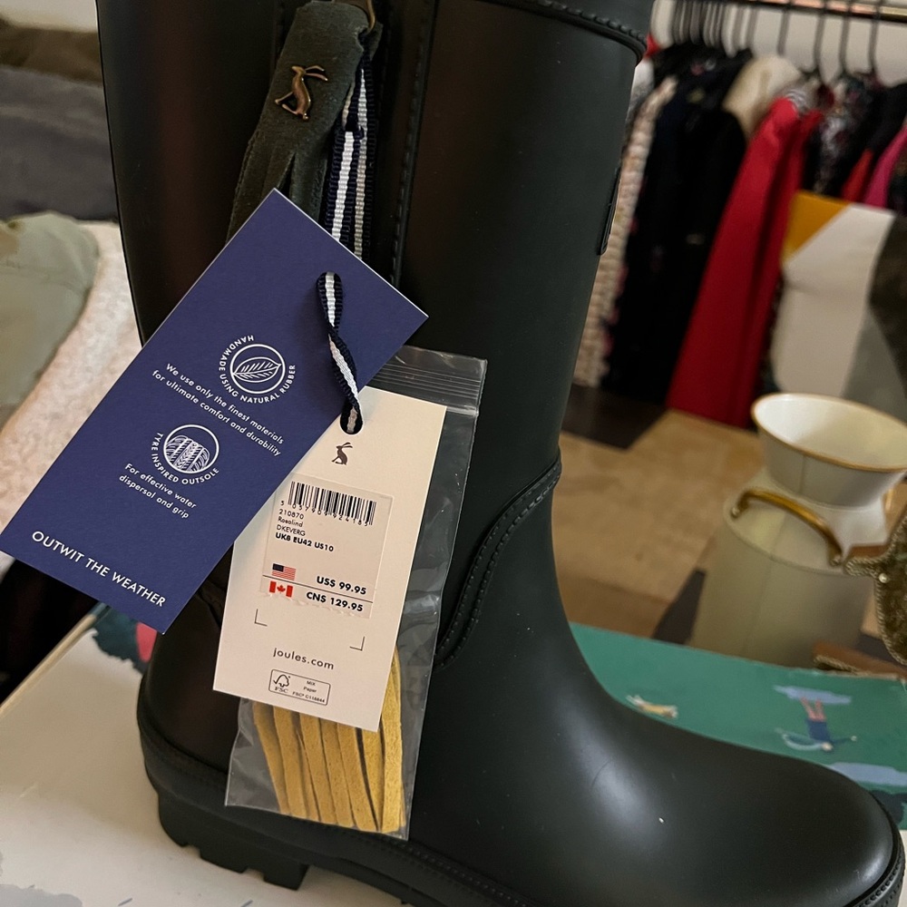 Joules Dark Green Rain Boots
